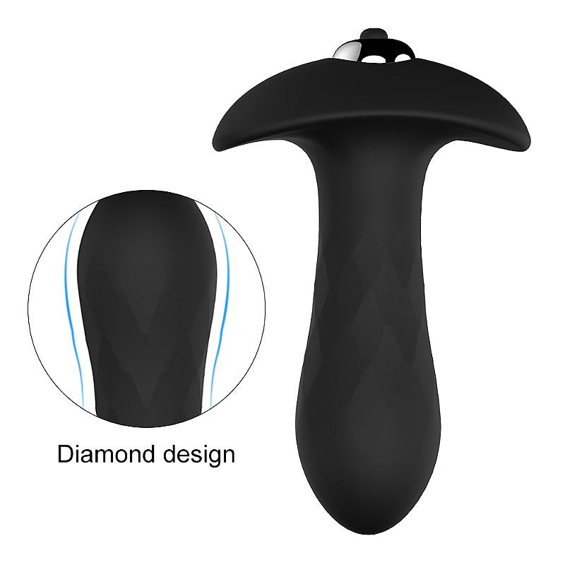 Plug Anal Com Vibração - Diamond - 10 Cm - 1326
