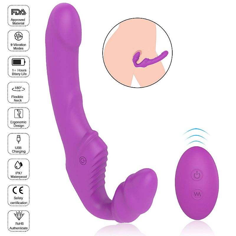 Strapless Ponto G 2 Motores 9 Modos - 5991