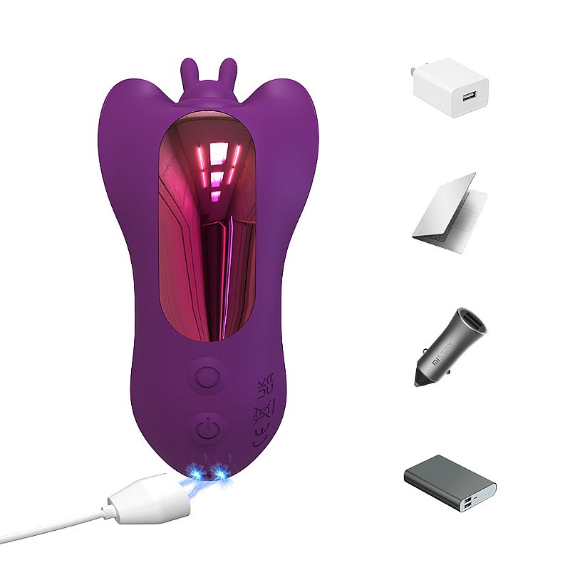 Vibrador de duplo com Pulsação e Aplicativo - 8977