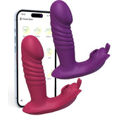 Vibrador de duplo com Pulsação e Aplicativo - 8977