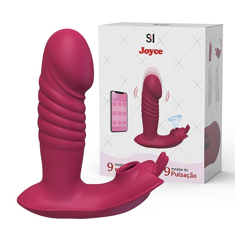 Vibrador de duplo com Pulsação e Aplicativo - 8977