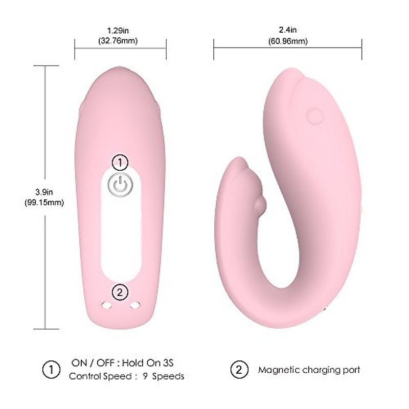 Vibrador Para Casais - Golfinho - 5789