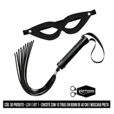 Kit 1 - Chicote 40Cm E Másc. Preta - L241