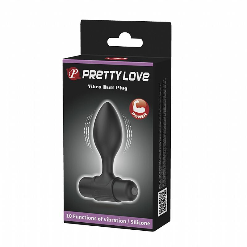 Plug Anal Pequeno Em Silicone Grau Médico Com Vibração - 6019