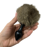 Plug de Alumínio com pompom bicolor