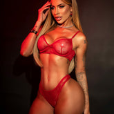 Lingerie Transparente com Tule de Coração – Melody