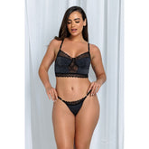 Conjunto Cropped Lurex E Renda - B797