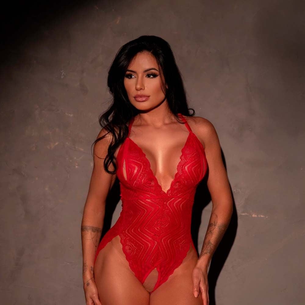 Body Super Sensual Rendado Secretária - 35385