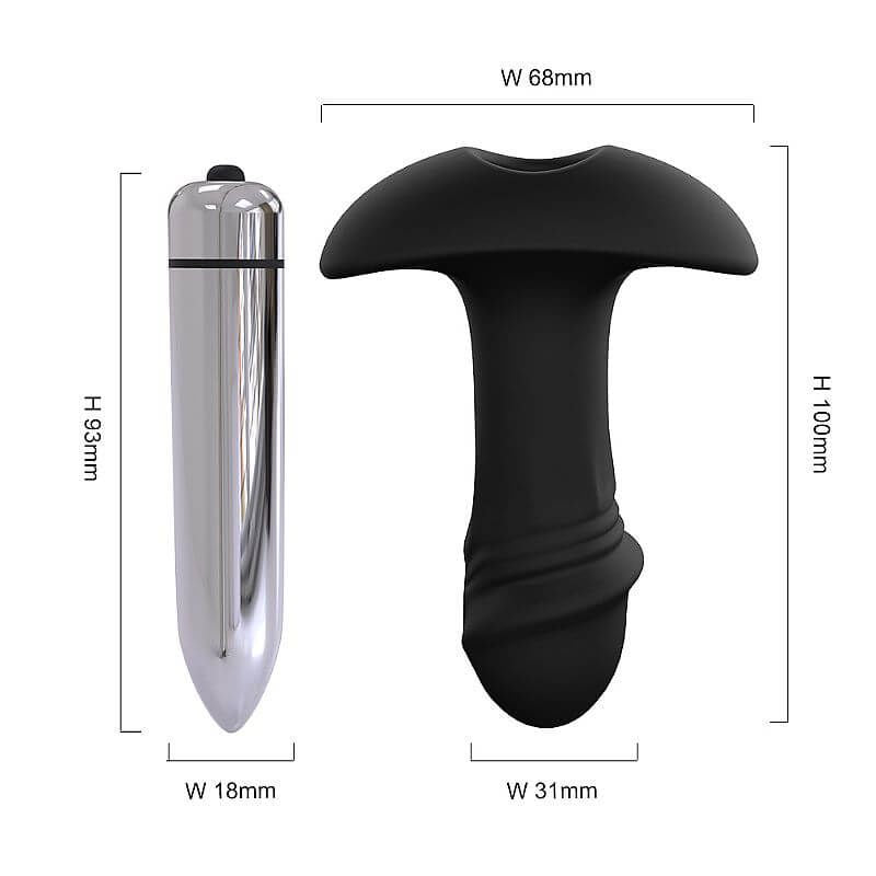 Plug Anal Com Vibração Stararrow 10Cm -5583