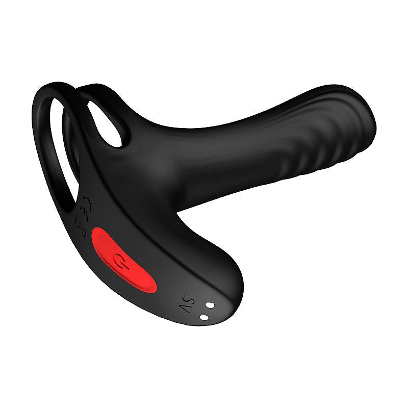 Anel Peniano Vibrador Duplo Meia Capa - 6720