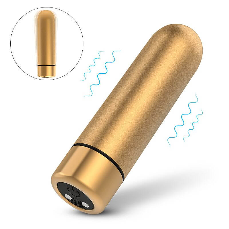 Bullet Dourado Super Forte Recarregavel -6904