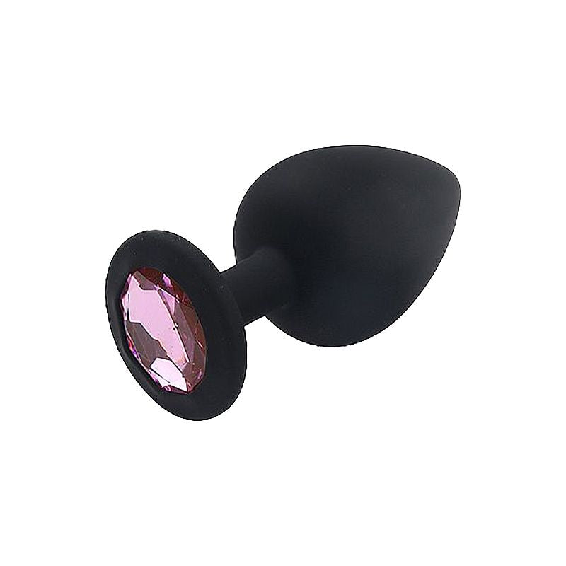Plug Silicone com Joia Redonda - M - 7203