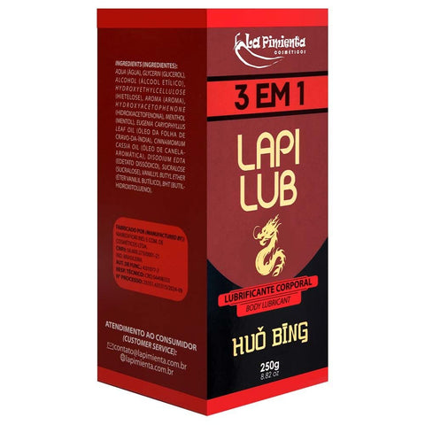 Lapi Lub 3 Em 1 Huo Bing Lubrificante Hot Ice 250g - 35168