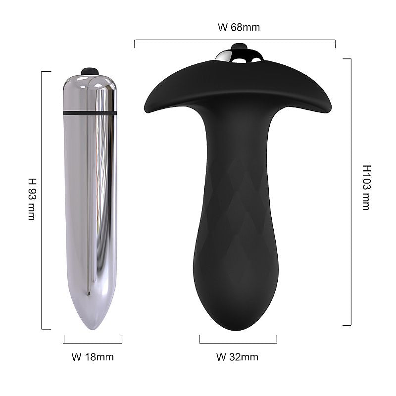 Plug Anal Com Vibração - Diamond - 10 Cm - 1326