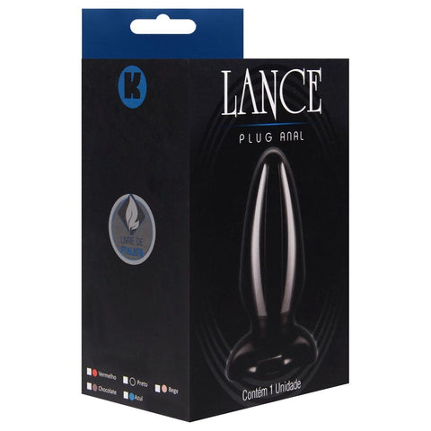 Plug Anal Borracha Maciço 10X3,5Cm - 30321