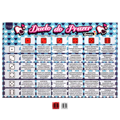 Jogo Duelo Do Prazer Namoro Diversão Ao Cubo - 36312