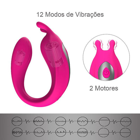 Vibrador de Casal com Controle Remoto - Mody - 7403