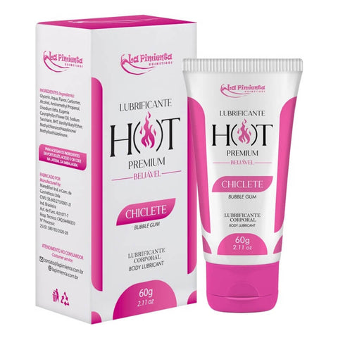 Lubrificante Hot Premium Com Sabor 60G