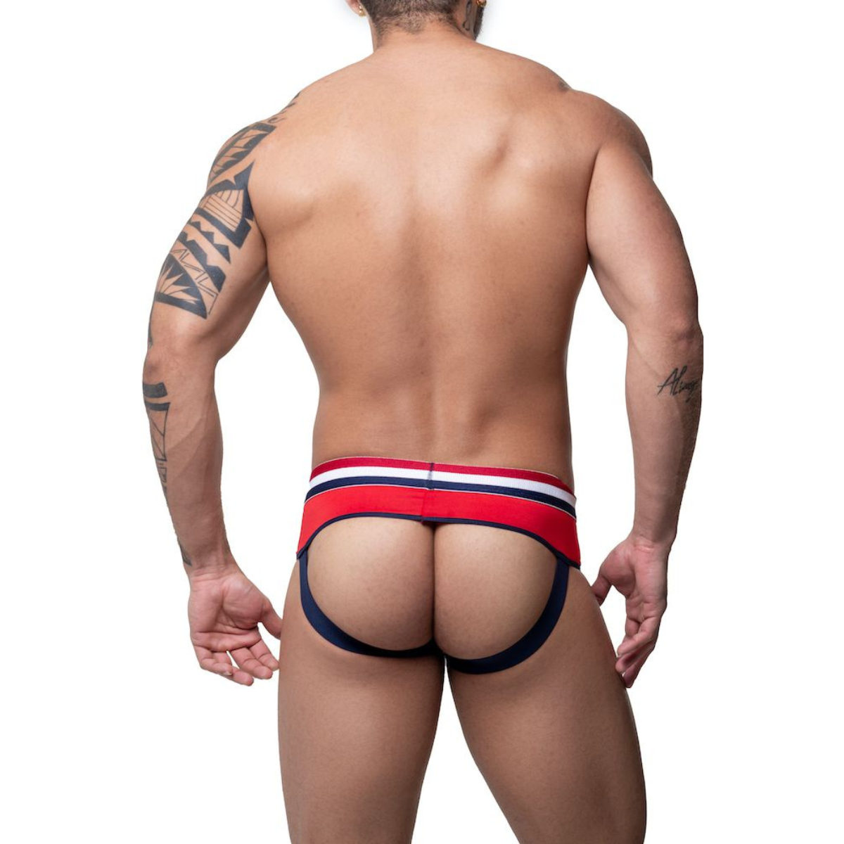 Cueca Suplex Vermelha Frente Slip Atras Jock -Sd123