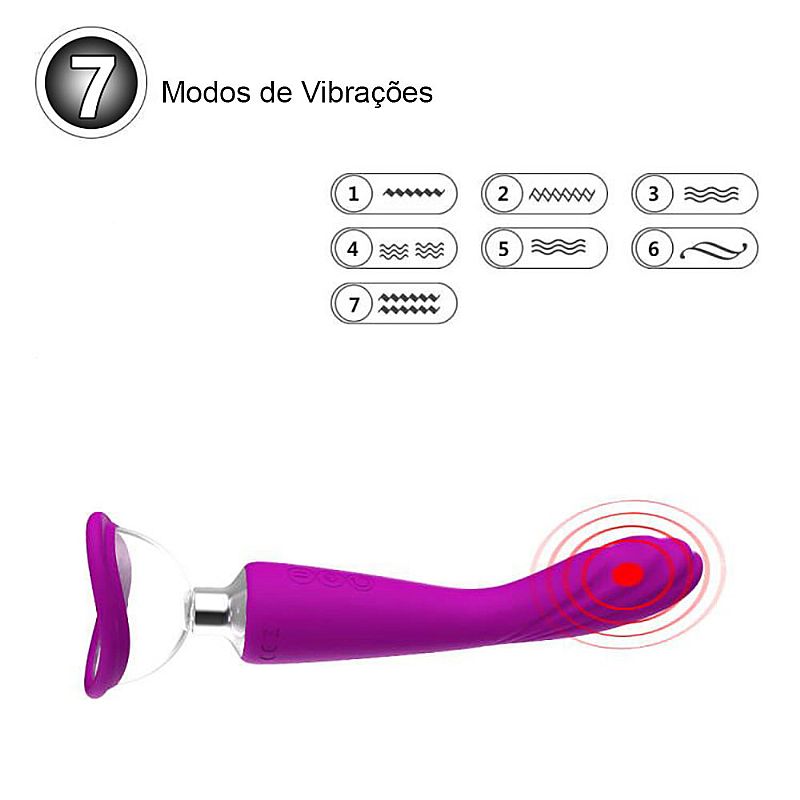 2 Em 1 Vibrador & Sugador - 7396