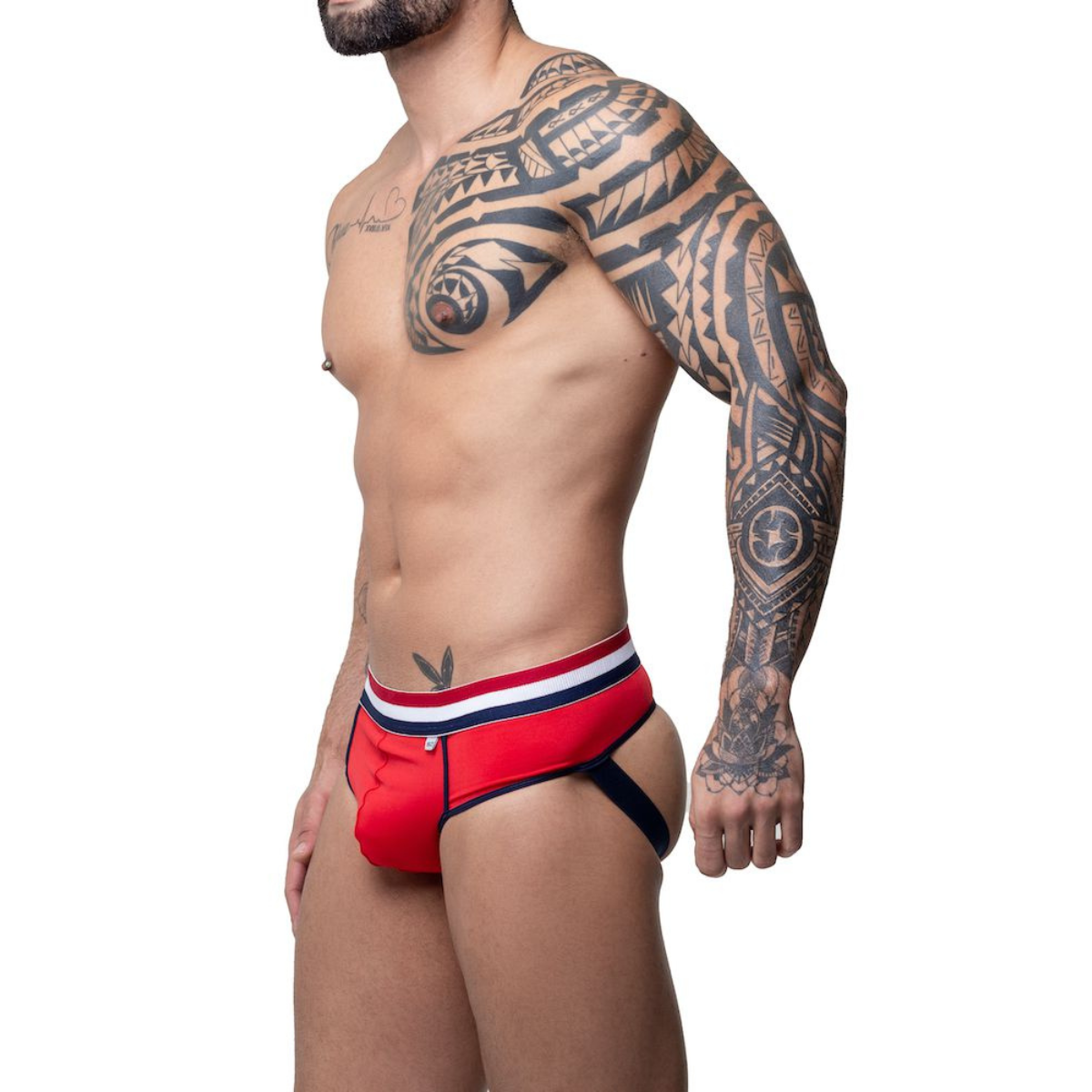 Cueca Suplex Vermelha Frente Slip Atras Jock -Sd123