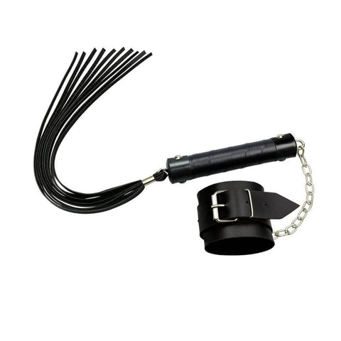 Kit Bracelete Com Chicote Preto -L188