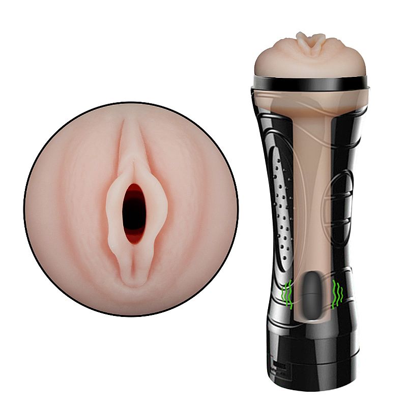 Masturbador Lanterna Com Vibração -Vagina - 7578