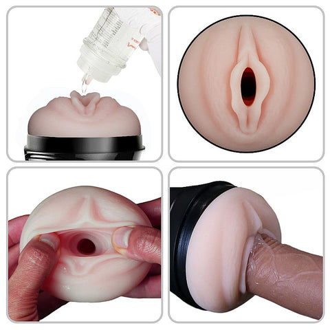Masturbador Lanterna Com Vibração - Vagina - 7578