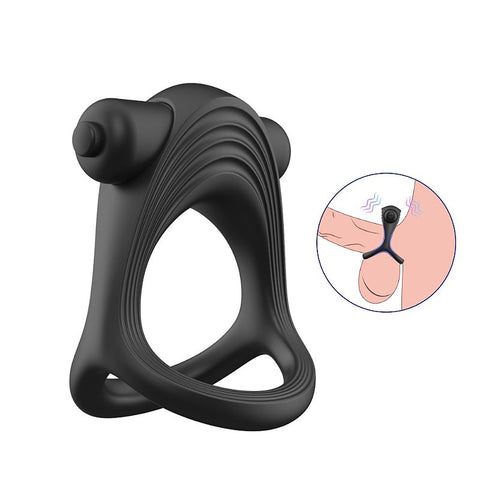 Anel Peniano Duplo com Vibrador - 7755