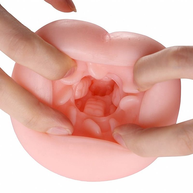 Masturbador masculino com formato de pêssego - 7823