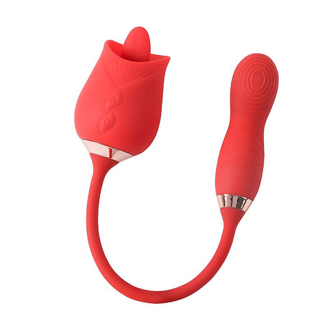 Rosa com lingua Bullet com Dedilhar / Tapping 7867