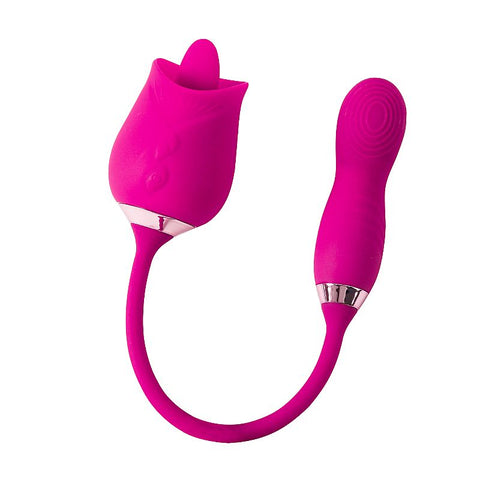 Rosa com lingua Bullet com Dedilhar / Tapping 7867