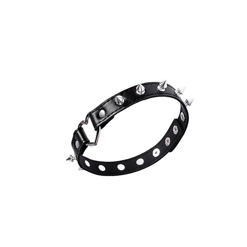 Coleira Bondage Choker com Coração e Pinos - 8070