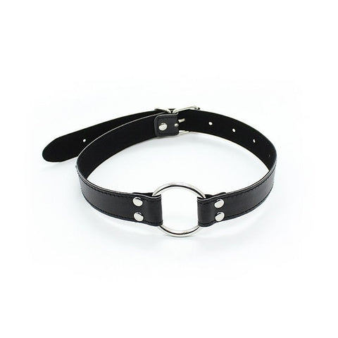 Mordaça Choker Com Anel Metal Cromado -8093