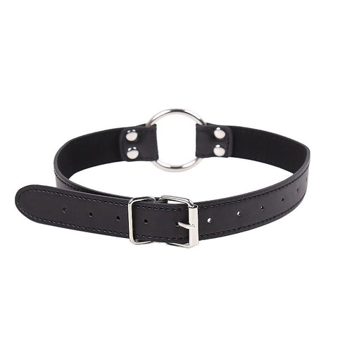 Mordaça Choker Com Anel Metal Cromado -8093