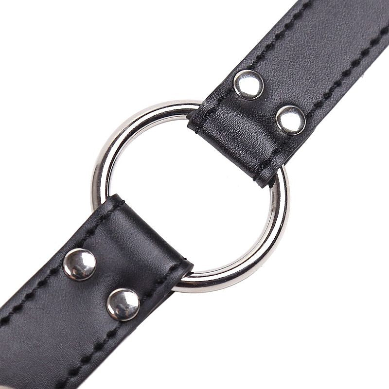 Mordaça Choker Com Anel Metal Cromado -8093