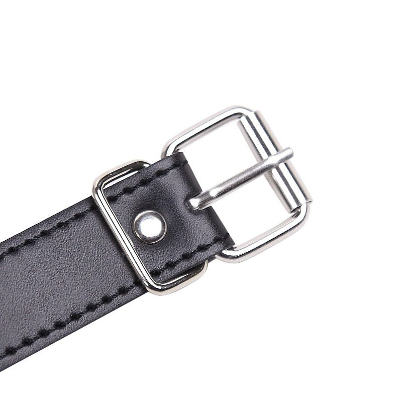 Mordaça Choker Com Anel Metal Cromado -8093