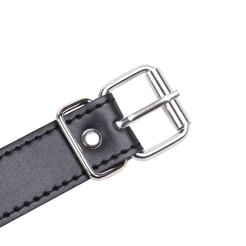 Mordaça Choker Com Anel Metal Cromado -8093