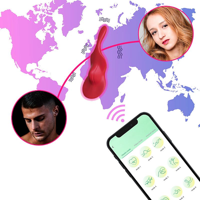 Vibrador de Calcinha via APP -  Deli - 8287