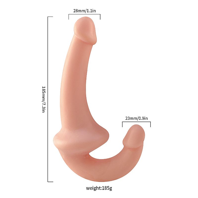 Strapless Anatômica Dildos  14,5 & 11Cm - 8230