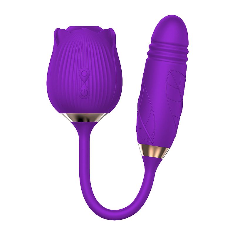 Vibrador Vai e vem & Rosa Pulsadora - 7633
