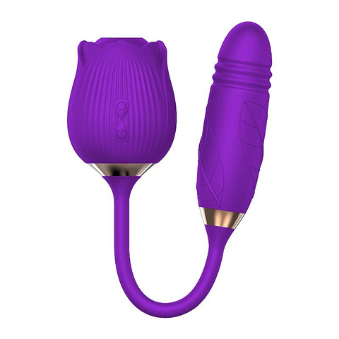Vibrador Vai e vem & Rosa Pulsadora - 7633