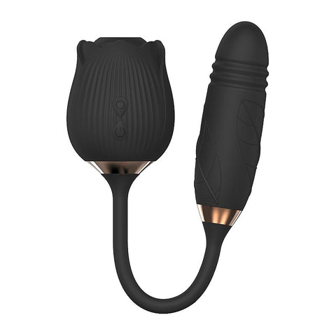 Vibrador Vai e vem & Rosa Pulsadora - 7633