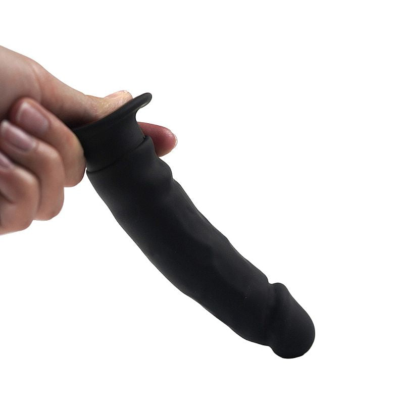 Plug Anal Reto com Glande e Ventosa - 8646