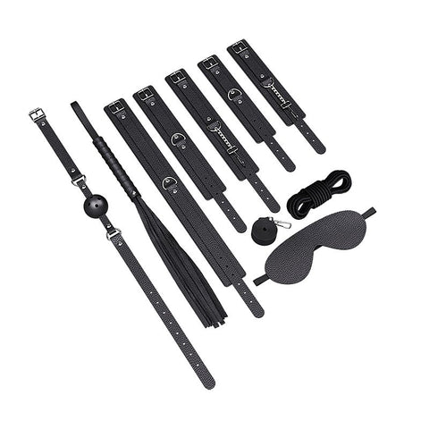 Kit Sado com 8 itens em couro ecológico - 8615