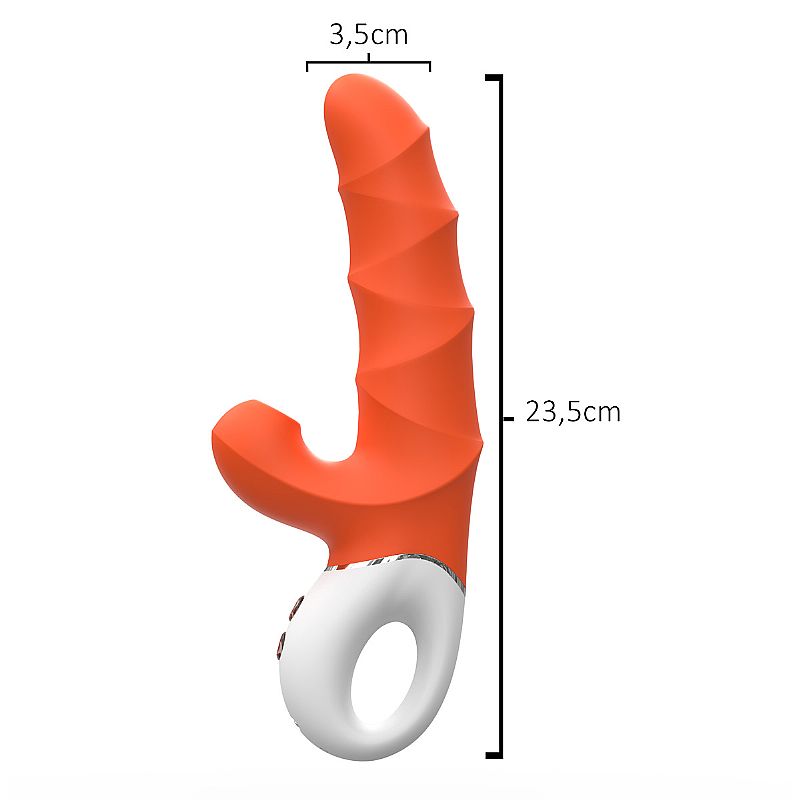 Vibrador de Ponto G e clitóris com Pulsação - 8680