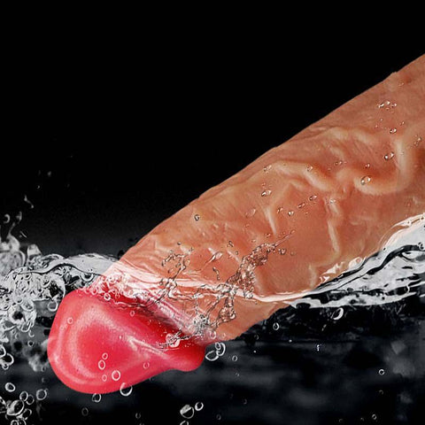 Pênis Realístico em Silicone Líquido com Vai e Vem / Rotativo e Aquecimento - 20,5 x 3,8 -  8823
