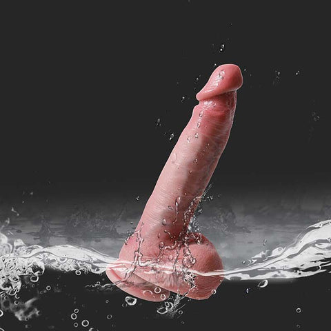 Pênis Realístico em Silicone Líquido com Vai e Vem / Rotativo e Aquecimento - 21,5 x 4,2 - 8824