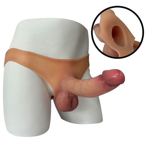 Capa Peniana com Cinta em Silicone Líquido - 19,5x5,0 - 8836