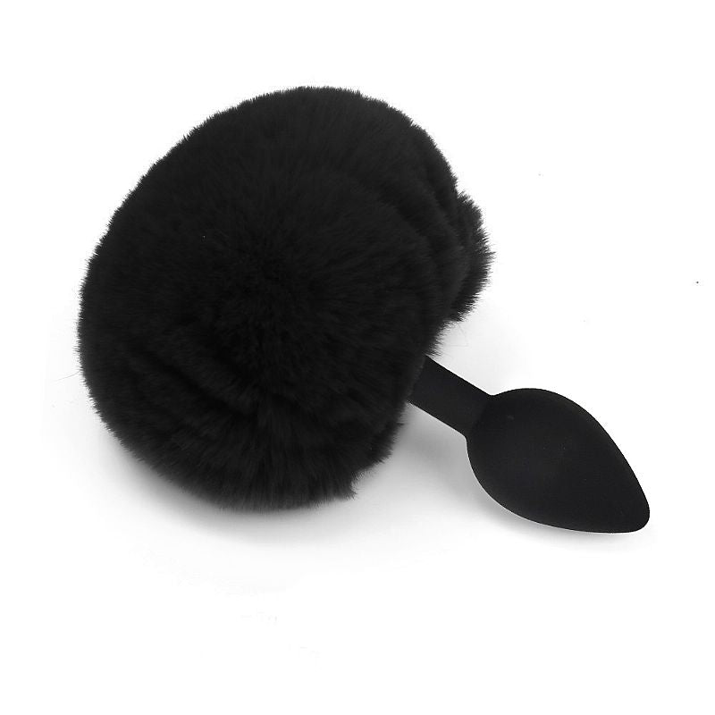 Plug Anal Tamanho M com Rabo Coelho Pompom - 8888